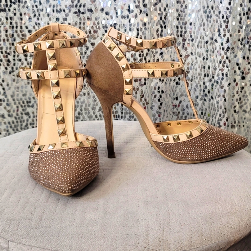 Wild Diva Lounge Adora jewel studded pumps